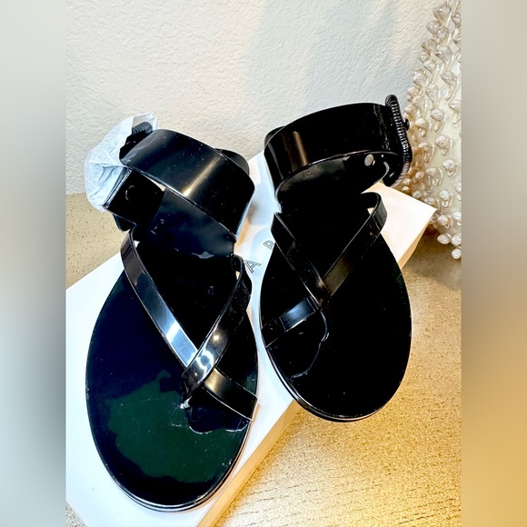 Veronica Beard Black Salva Jelly Sandal - Picture 6 of 10